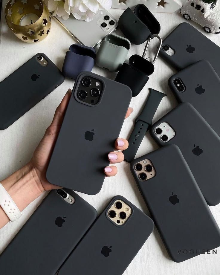 Charcoal Grey Official Silicon Cases iPhone