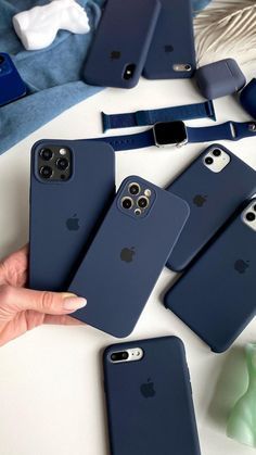 Navy Blue Official Silicon Cases iPhone