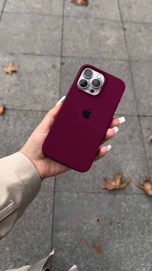 Plum Official Silicon Cases iPhone