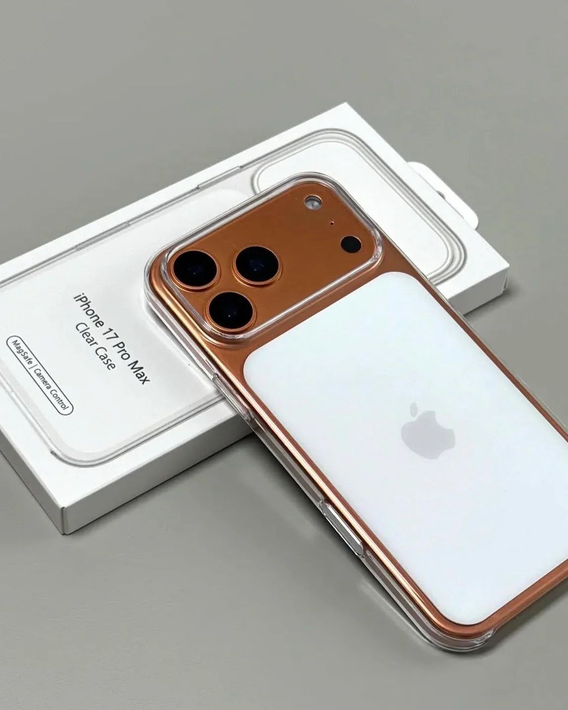White MagSafe Case with Animation & Camera control Button