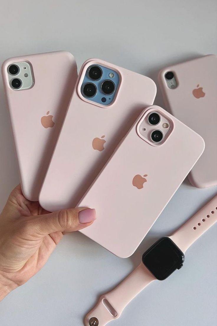 Sand Pink Official Silicon Cases iPhone
