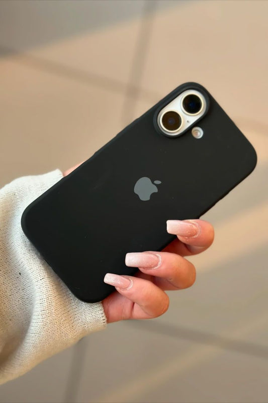 Black Official Silicon Cases iPhone
