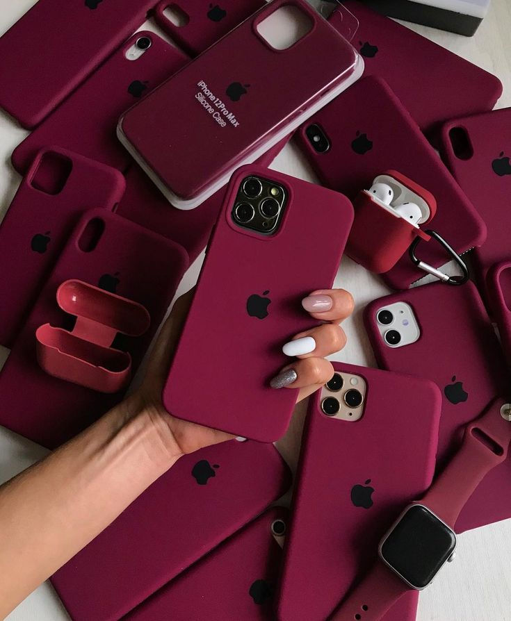 Plum Official Silicon Cases iPhone
